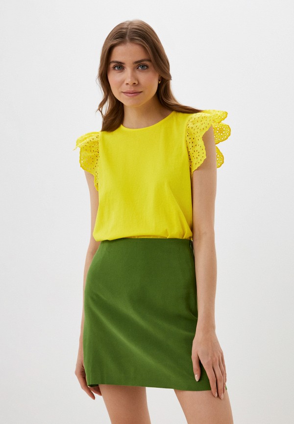 Блуза United Colors of Benetton желтого цвета