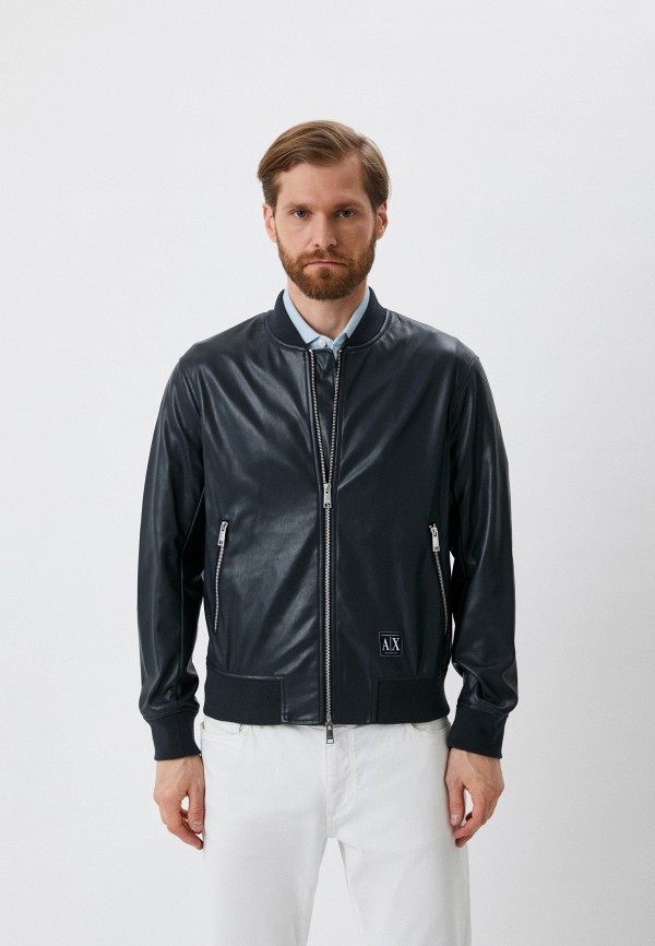 

Куртка кожаная Armani Exchange, Синий