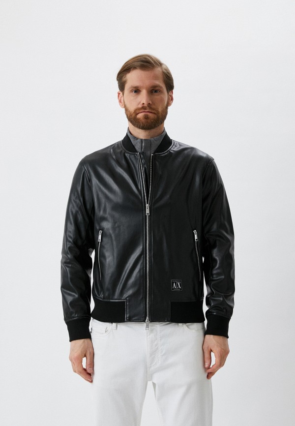 

Куртка кожаная Armani Exchange, Черный