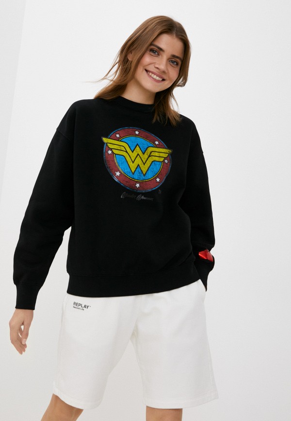 

Свитшот Replay, Черный, Lamoda Exclusive Online Capsule Wonderwoman