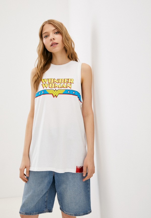 

Майка Replay, Белый, Lamoda Exclusive Online Capsule Wonderwoman