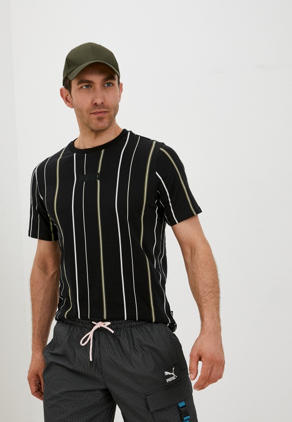 

Футболка PUMA, Черный, Modern Basics Stripe Tee