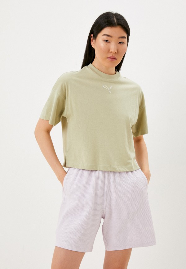 

Футболка PUMA, Зеленый, HER Cropped Tee