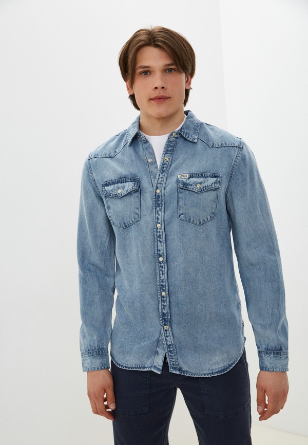 фото Рубашка джинсовая guess jeans