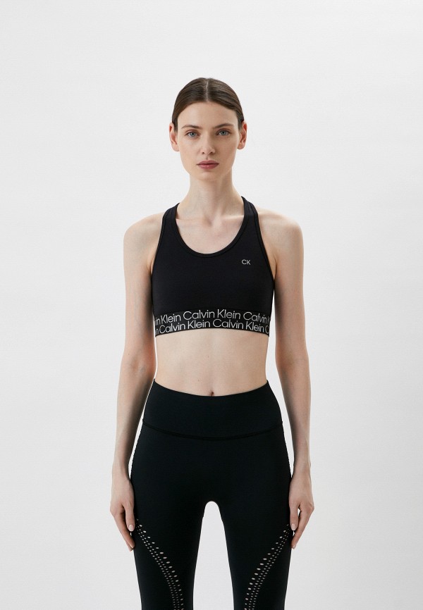 Топ спортивный Calvin Klein Performance черного цвета
