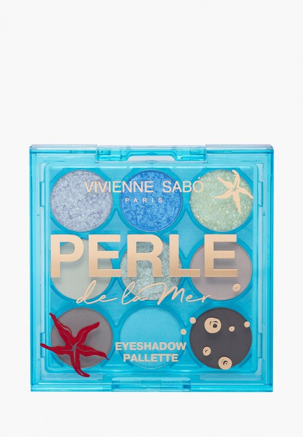 

Палетка теней для век Vivienne Sabo, Разноцветный, Perle de la mer, тон 01