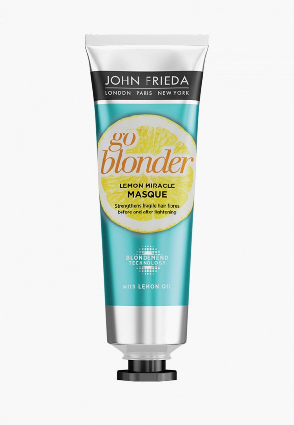 

Маска для волос John Frieda, Прозрачный, Укрепляющая для ослабленных волос Go Blonder Lemon Miracle 100 мл