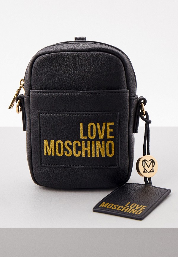 

Сумка и брелок Love Moschino, Черный