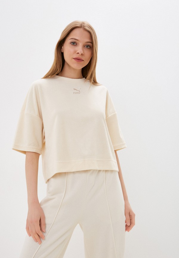 

Футболка PUMA, Бежевый, Classics Oversized Toweling Tee
