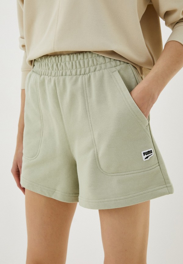 

Шорты спортивные PUMA, Зеленый, Downtown High Waist Shorts TR
