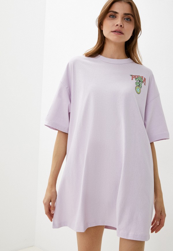 

Платье PUMA, Фиолетовый, Downtown Graphic Tee Dress