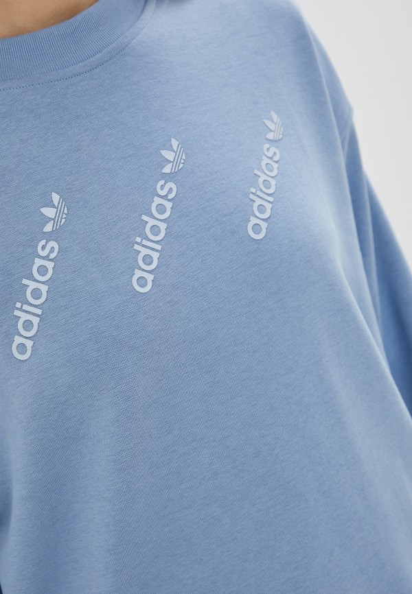 Свитшот adidas Originals голубой, размер 40, фото 4