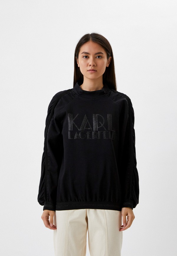 Свитшот Karl Lagerfeld Denim черный KLWJ0048 02539 RTLABL987201