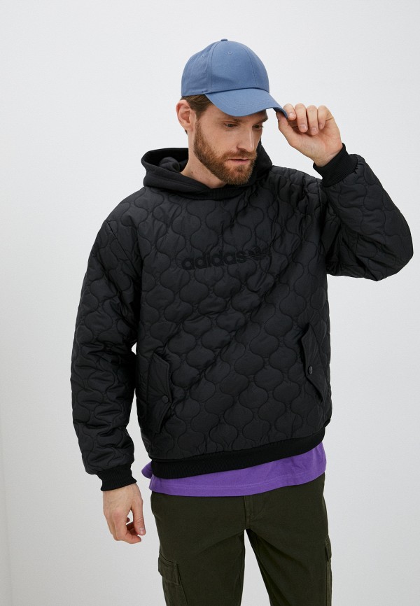

Куртка утепленная adidas Originals, Черный, QUILTED HOODY