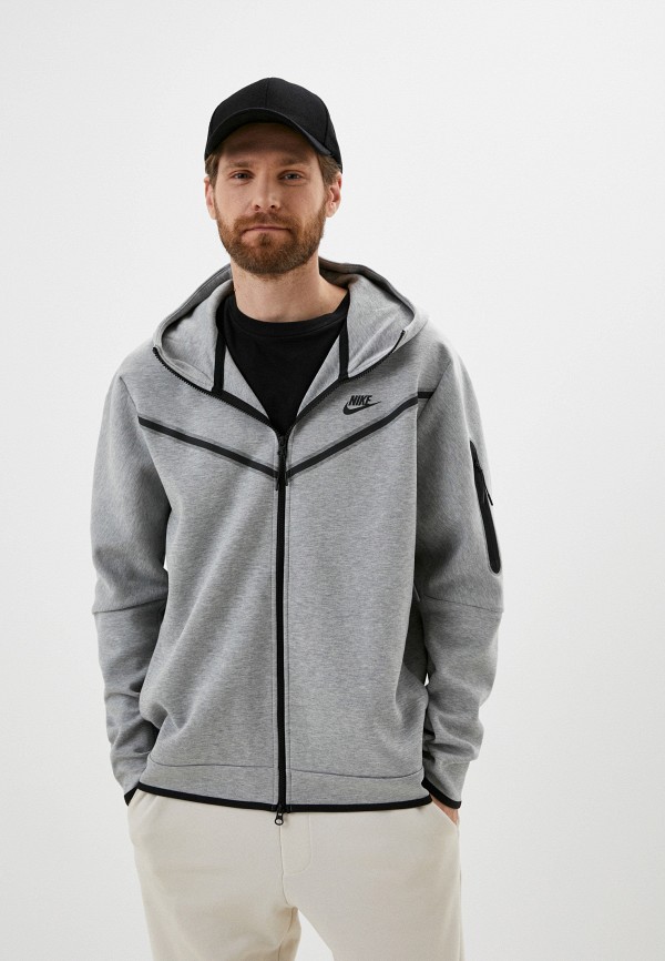 

Толстовка Nike, Серый, M NSW TCH FLC HOODIE FZ WR