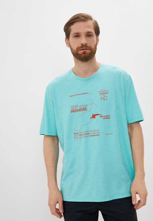

Футболка Sisley, Бирюзовый