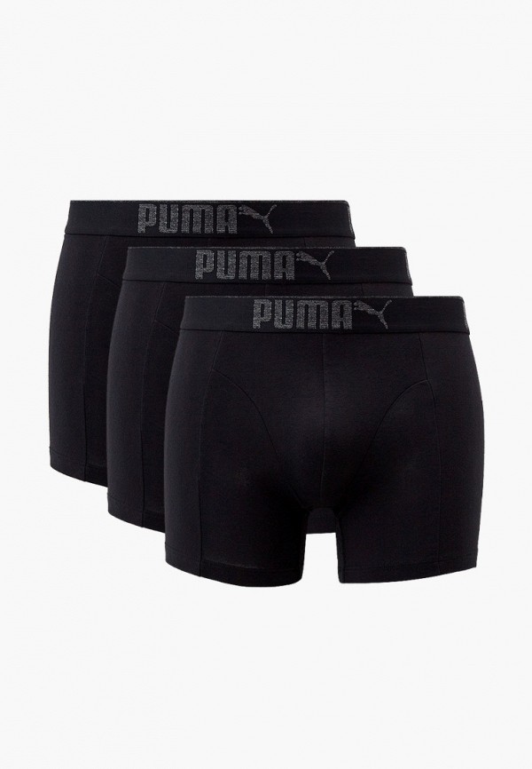 

Трусы 3 шт. PUMA, Черный, PUMA LIFESTYLE SUEDED COTTON BOXER 3P BOX