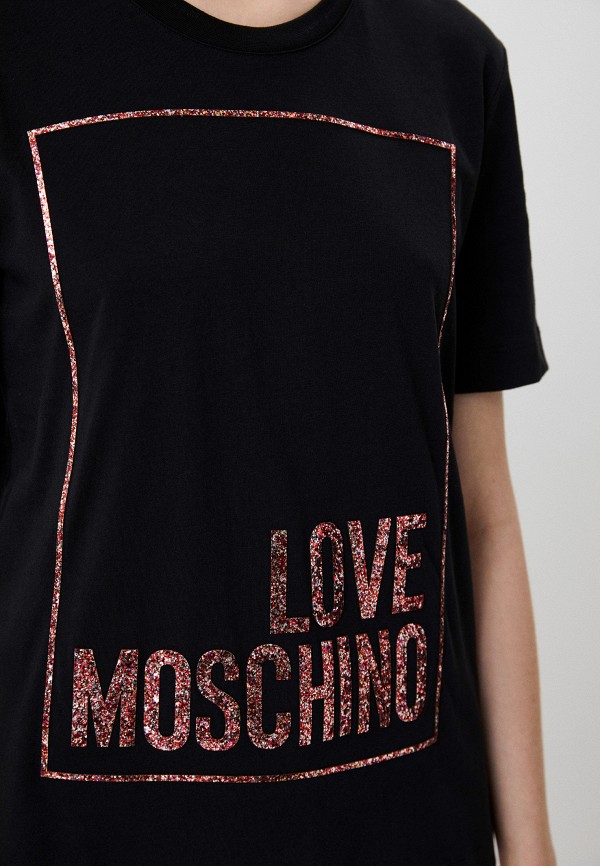 Футболка Love Moschino черный, размер 46, фото 4