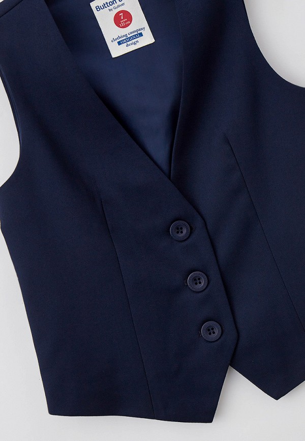 фото Жилет button blue