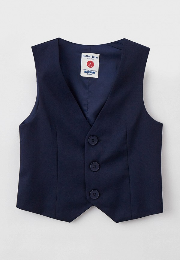 фото Жилет button blue