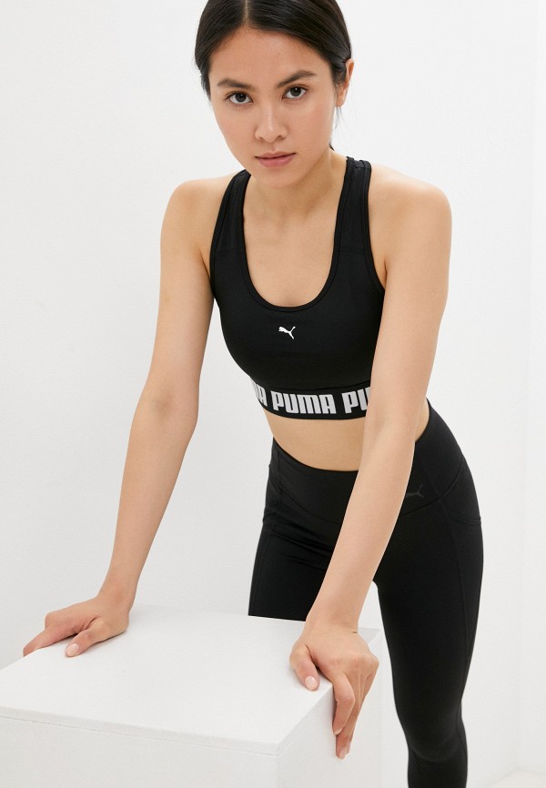 

Топ спортивный PUMA, Черный, Mid Impact Strong Bra PM
