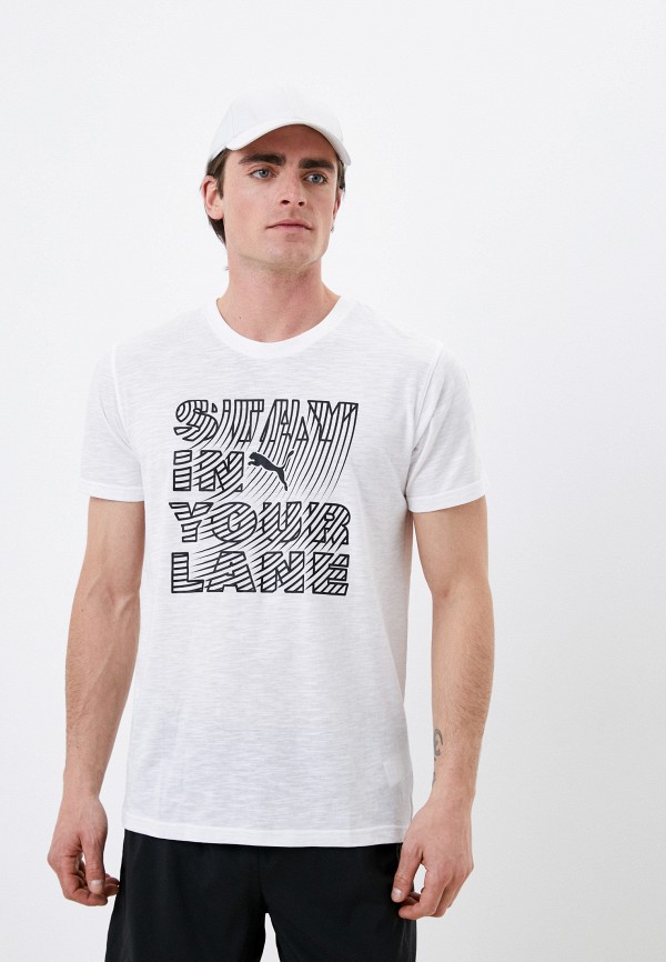 

Футболка PUMA, Белый, Performance Running Graphic Recycled Tee