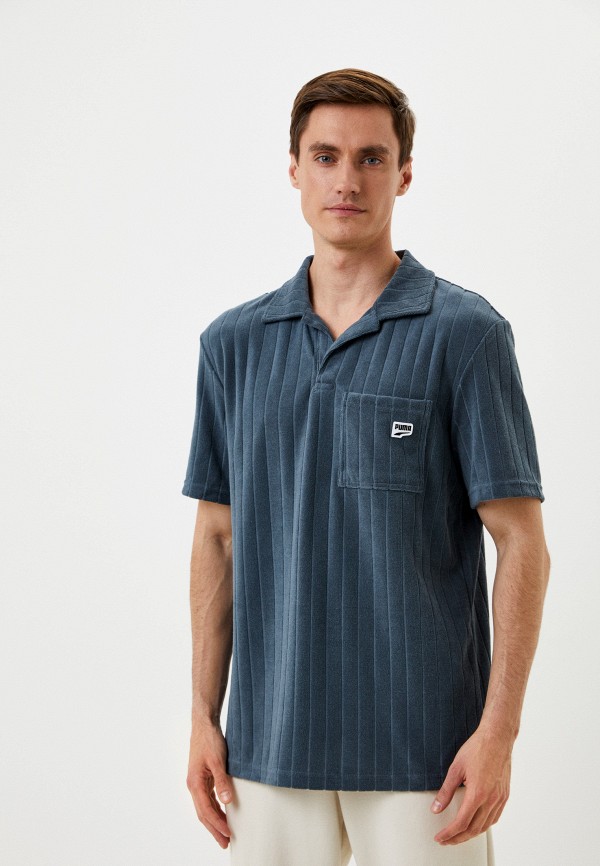 

Поло PUMA, Синий, Downtown Toweling Polo