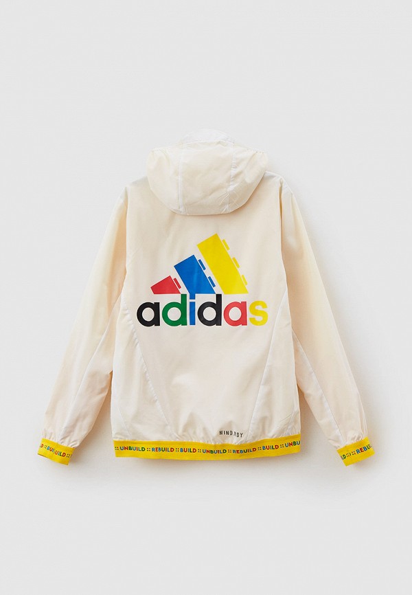 Ветровка adidas белый, размер 152, фото 2