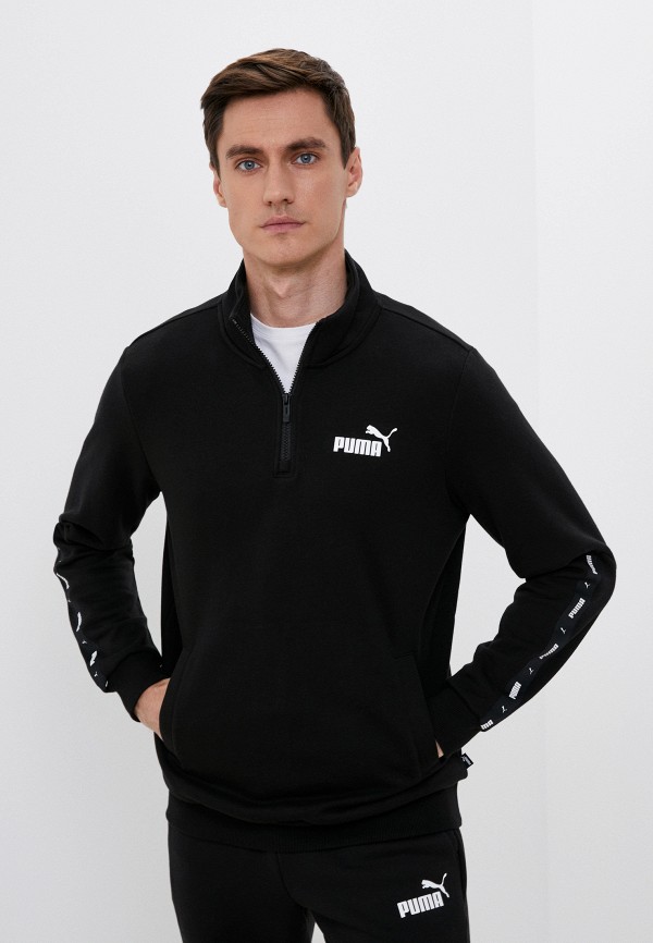 

Олимпийка PUMA, Черный, ESS+ Tape Half-Zip TR