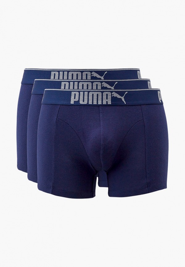 

Трусы 3 шт. PUMA, Синий, PUMA LIFESTYLE SUEDED COTTON BOXER 3P BOX