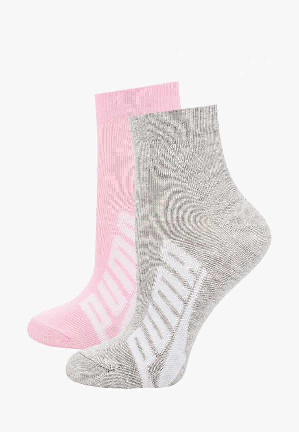

Носки 2 пары PUMA, Разноцветный, PUMA UNISEX BWT LIFESTYLE QUARTER 2P
