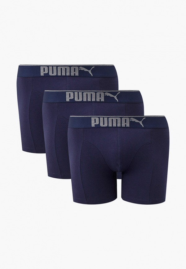 

Трусы 3 шт. PUMA, Синий, PUMA PREMIUM SUEDED COTTON BOXER 3P