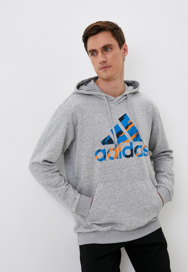 

Худи adidas, Серый, M CAMO HD