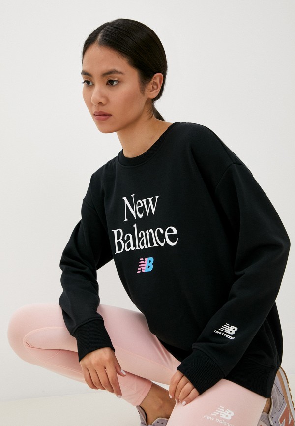 

Свитшот New Balance, Черный, NB Essentials Celebrate Fleece Crew