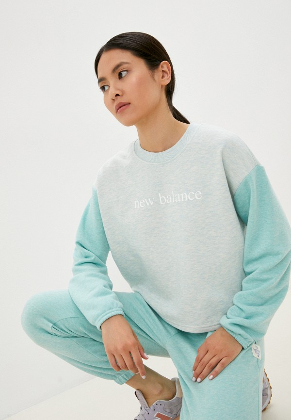 

Свитшот New Balance, Серый, NB Essentials Balanced Crew