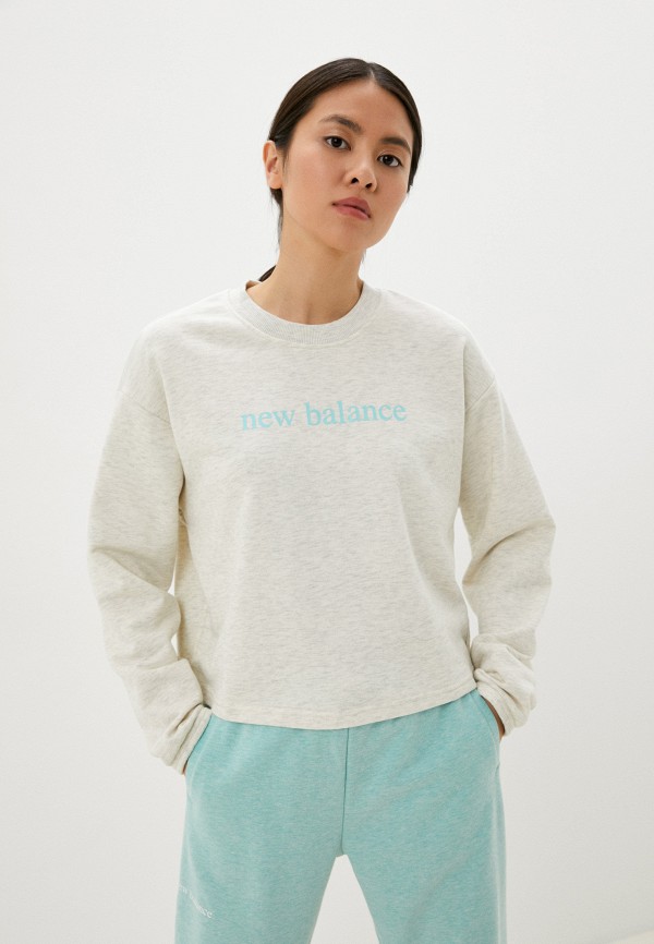 

Свитшот New Balance, Бежевый, NB Essentials Balanced Crew