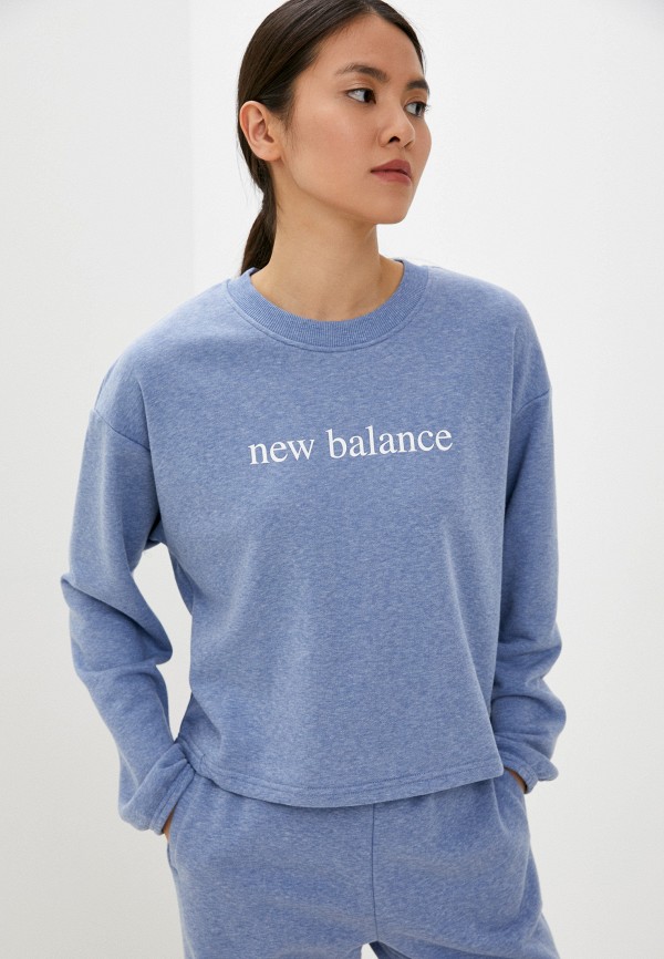 

Свитшот New Balance, Синий, NB Essentials Balanced Crew