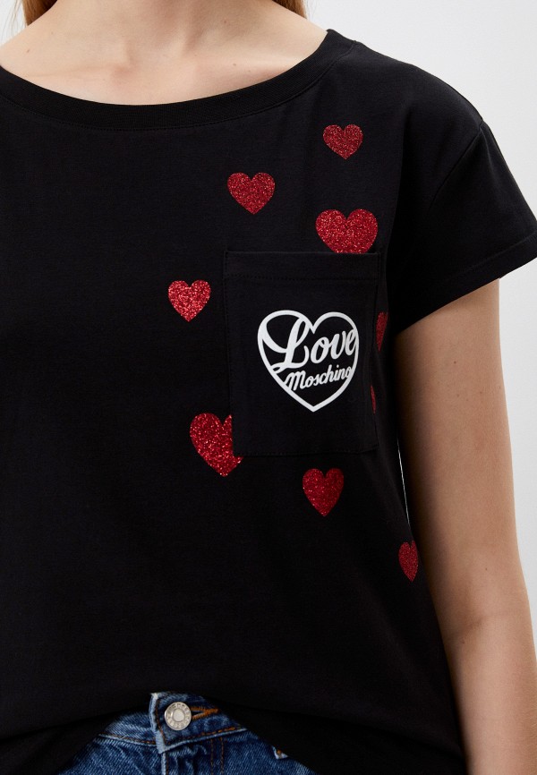 Футболка Love Moschino черный, размер 48, фото 4