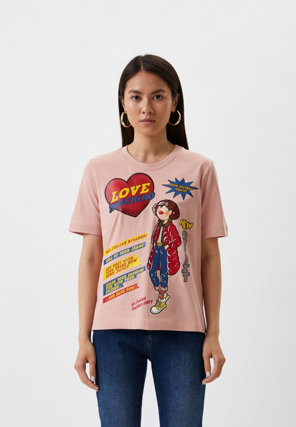 

Футболка Love Moschino, Розовый