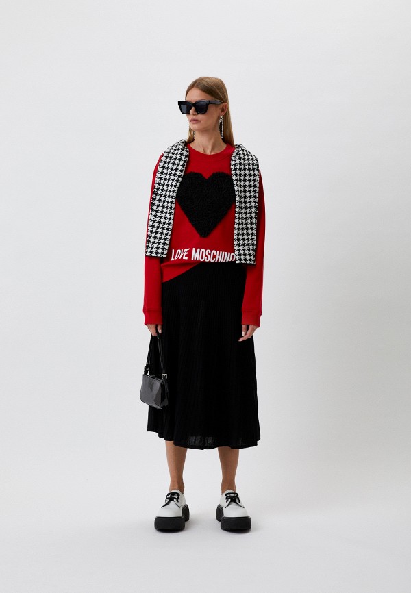 Свитшот Love Moschino красный, размер 40, фото 2