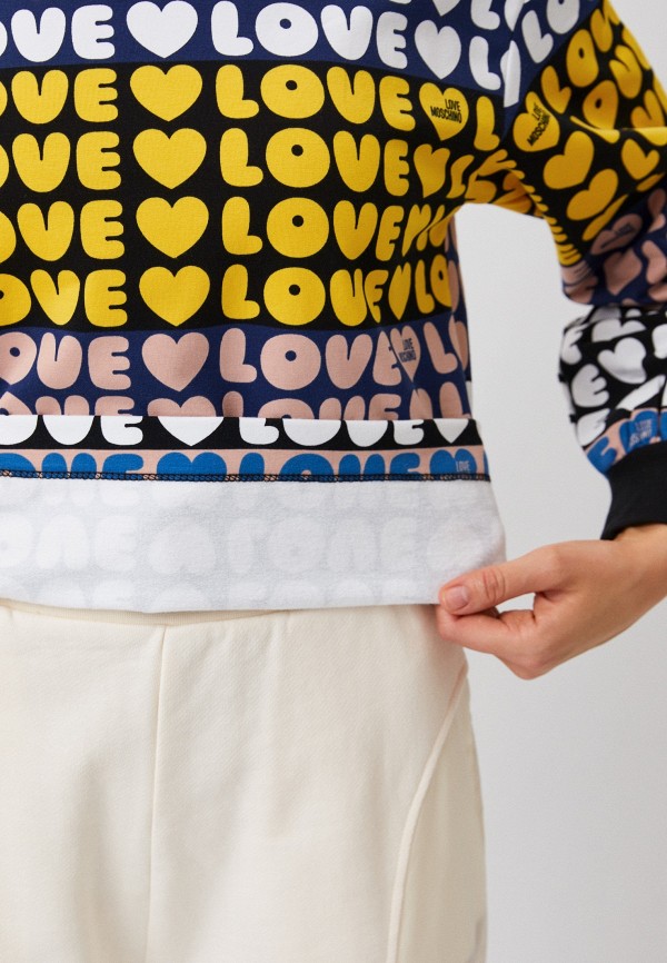 Свитшот Love Moschino разноцветный, размер 46, фото 4