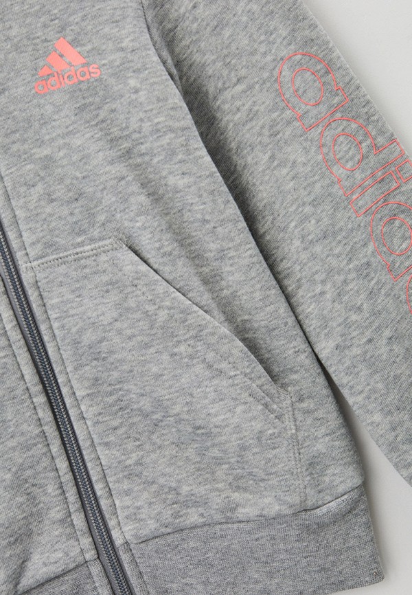 Толстовка adidas серый, размер 140, фото 3