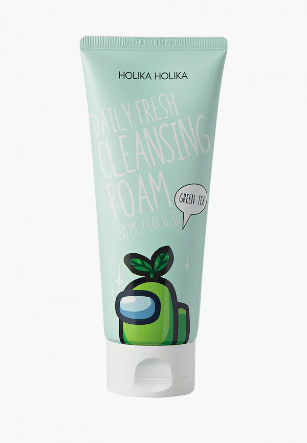 

Пенка для умывания Holika Holika, Прозрачный, Очищающая, Daily Fresh Green Tea, с зеленым чаем, 150 мл