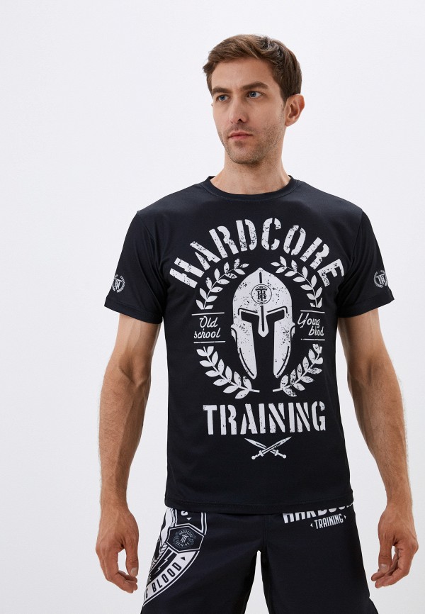 

Футболка спортивная Hardcore Training, Черный, Helmet Black Training t-shirt
