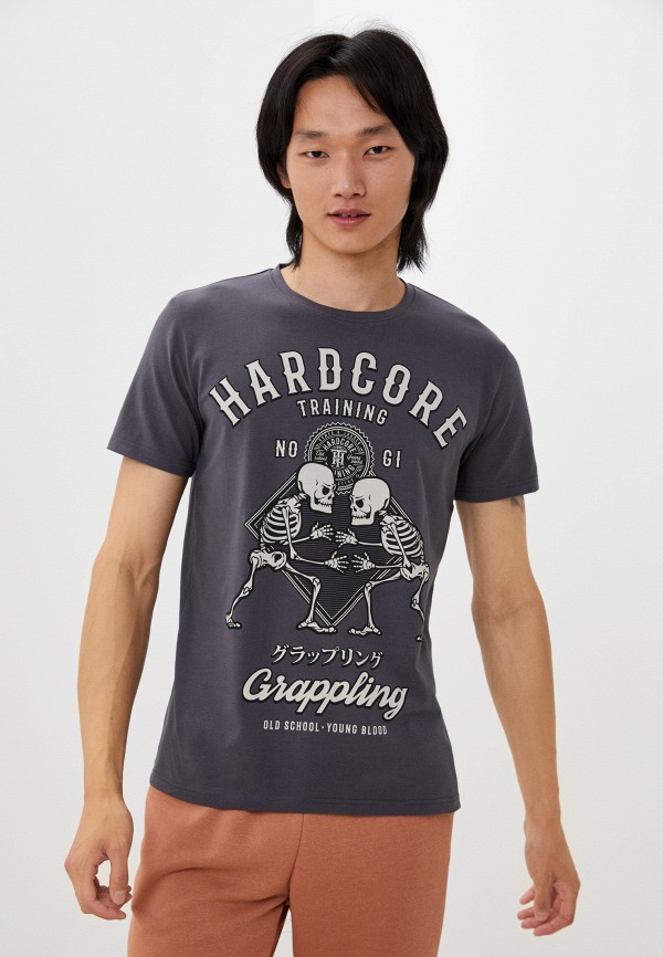 

Футболка Hardcore Training, Серый, Grappling