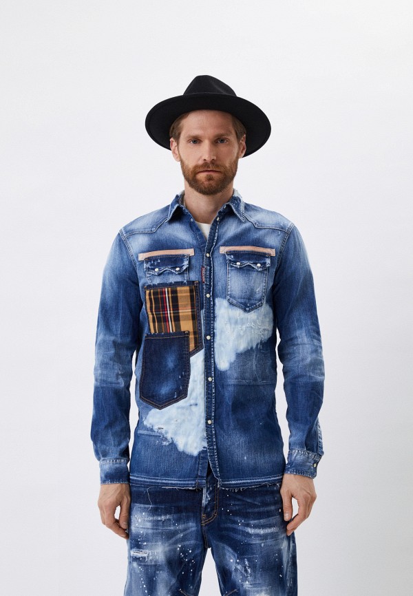 

Рубашка джинсовая Dsquared2, Синий