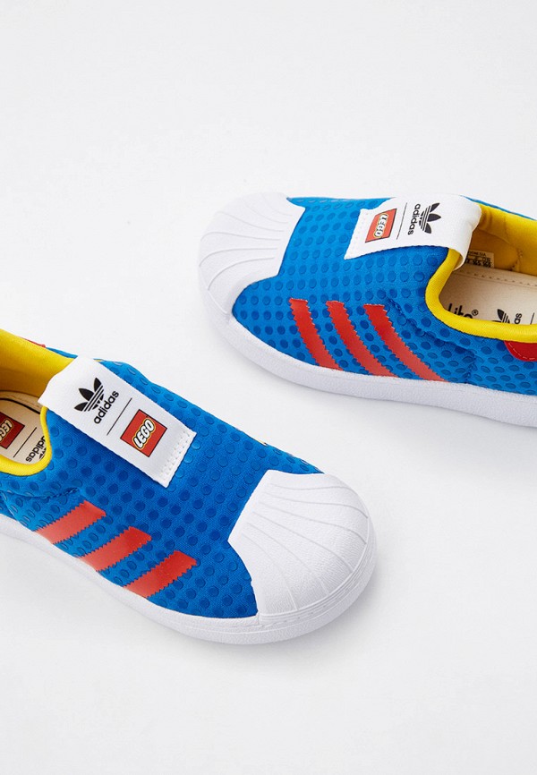 Слипоны adidas Originals синий, размер 19, фото 2
