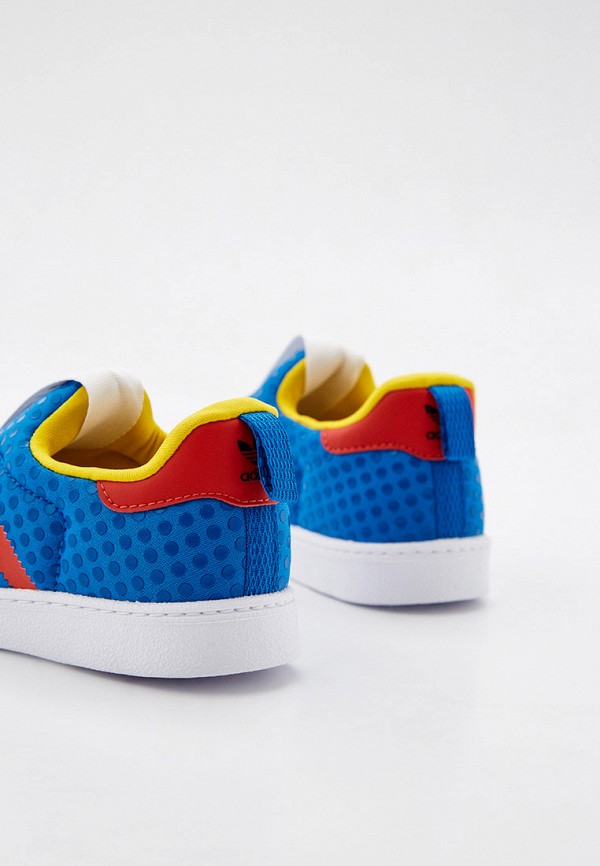 Слипоны adidas Originals синий, размер 19, фото 4