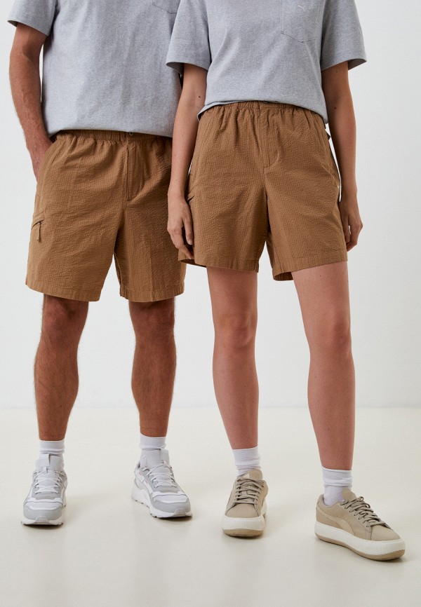 

Шорты PUMA, Бежевый, MMQ Seersucker Shorts