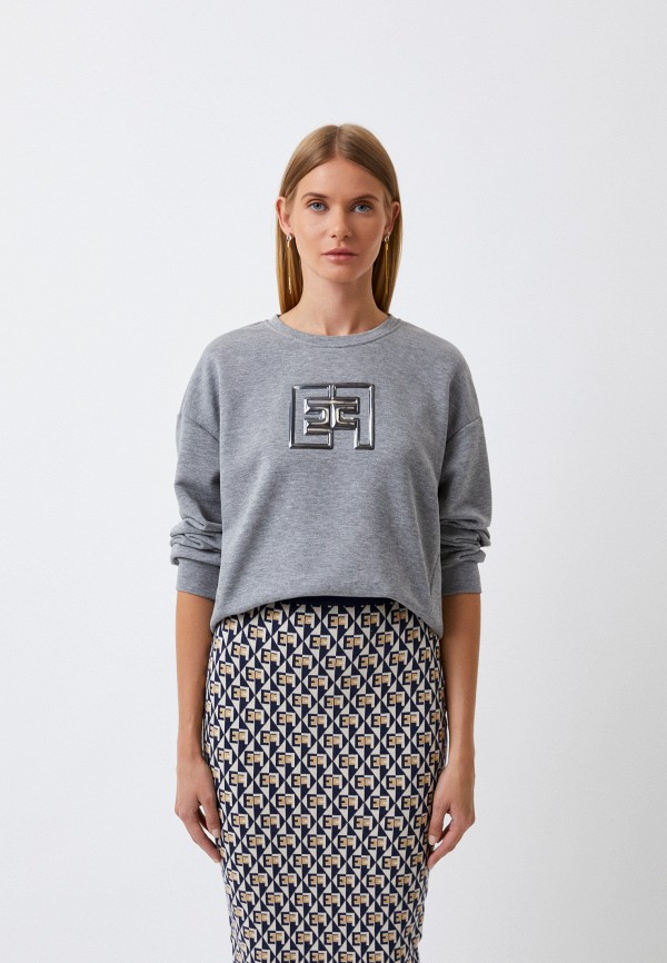 

Свитшот Elisabetta Franchi, Серый